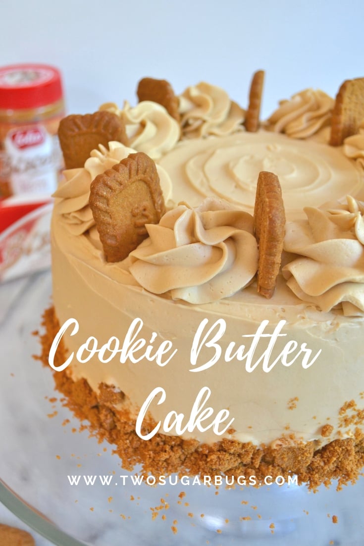 Cookie Butter Cake Pinterest graphic