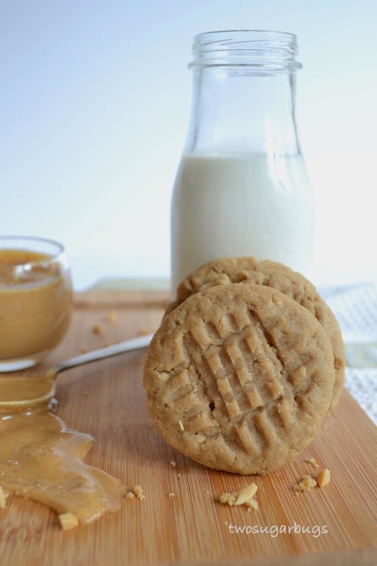 A chewy, thick, peanut buttery pb cookie with a little twist on the classic. Made with all butter and some ground oats, they have a phenomenal chew factor and are sure to please all peanut butter lovers!