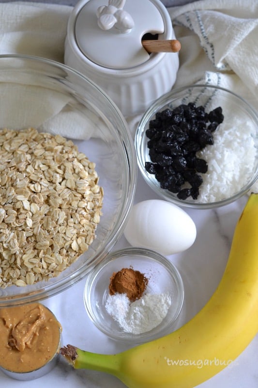 Healthy breakfast cookie ingredients