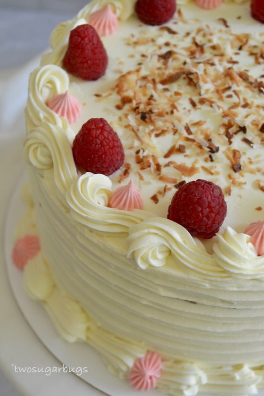 decorated perfect coconut cake