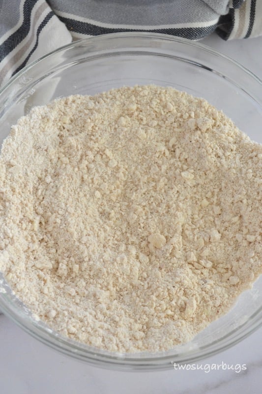 Flour and butter mixture in a bowl