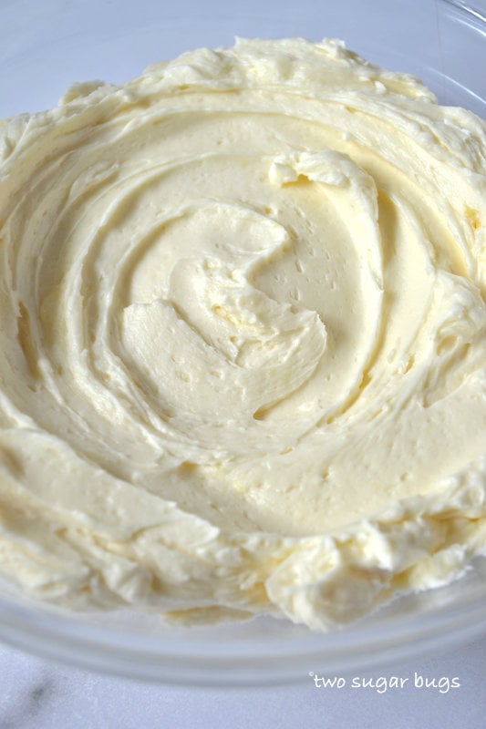 bowl of lemon buttercream