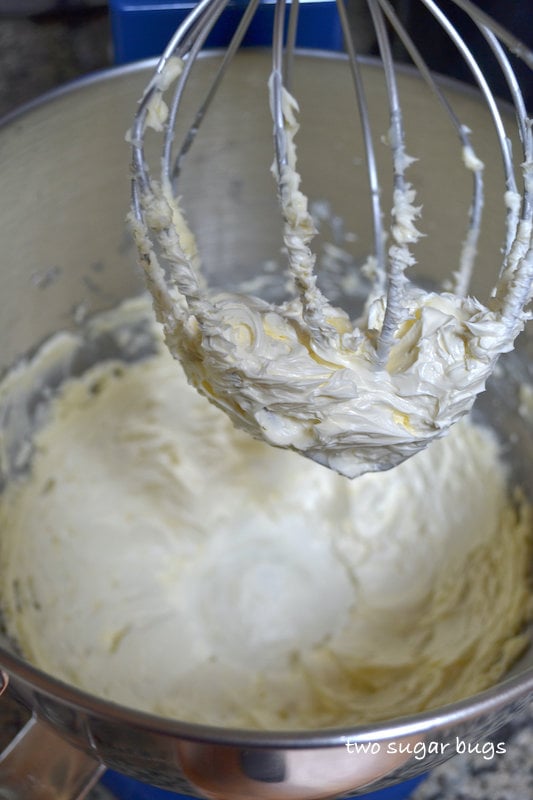 whipped butter on a kitchen aid whisk