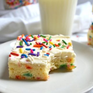 Cookie bar on a plate