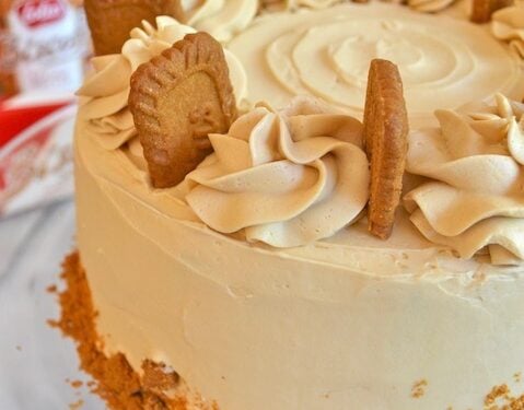 Lotus Biscoff Cake Recipe with Cookie Butter Buttercream