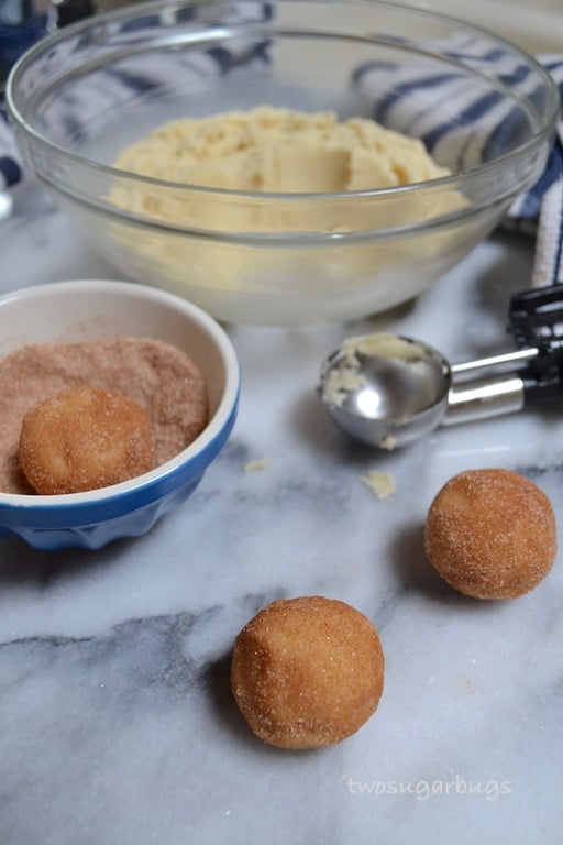 Thick and chewy snickerdoodles! #twosugarbugs #snickerdoodles #cinnamonsugar