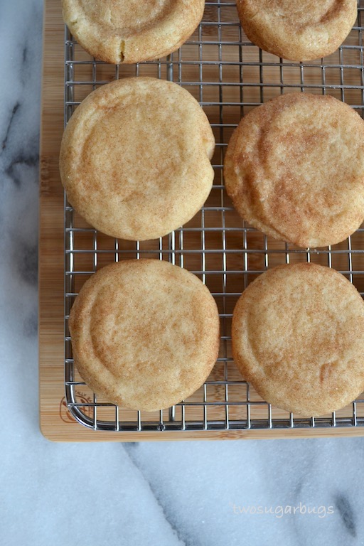 Thick and chewy snickerdoodles! #twosugarbugs #snickerdoodles #cinnamonsugar