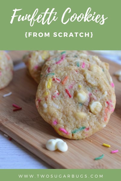 Funfetti Cookies {From Scratch} ~ two sugar bugs ~ Cookies