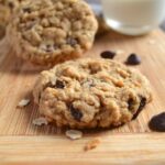 Oatmeal, peanut butter, chocolate chip cookies. Fat, chewy and incredibly irresitible! #cookiemonster #cookielove #oatmealcookies #peanutbutterlover