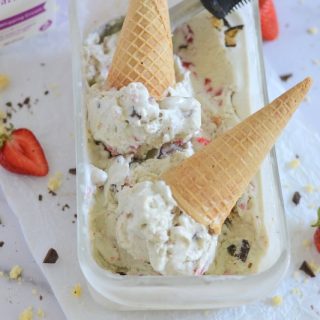 Loaf pan with two upside down ice cream cones