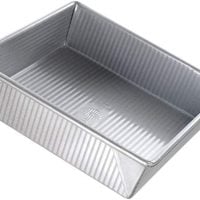 USA Pan Bakeware Square Cake Pan, 9 inch, Nonstick & Quick Release Coating, Made in the USA from Aluminized Steel