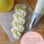 lemon buttercream pinterest graphic