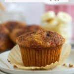 pinterest graphic for banana bran muffins