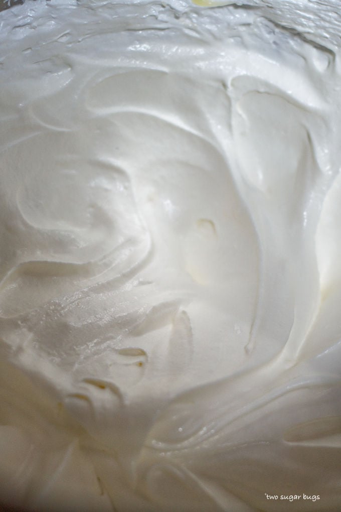 swiss meringue buttercream close up