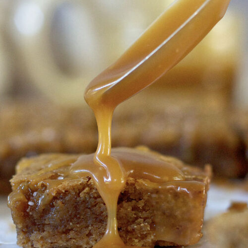 Salted Caramel Espresso Bars Recipe two sugar bugs