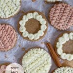 soft gingerbread sugar cookies pinterest graphic