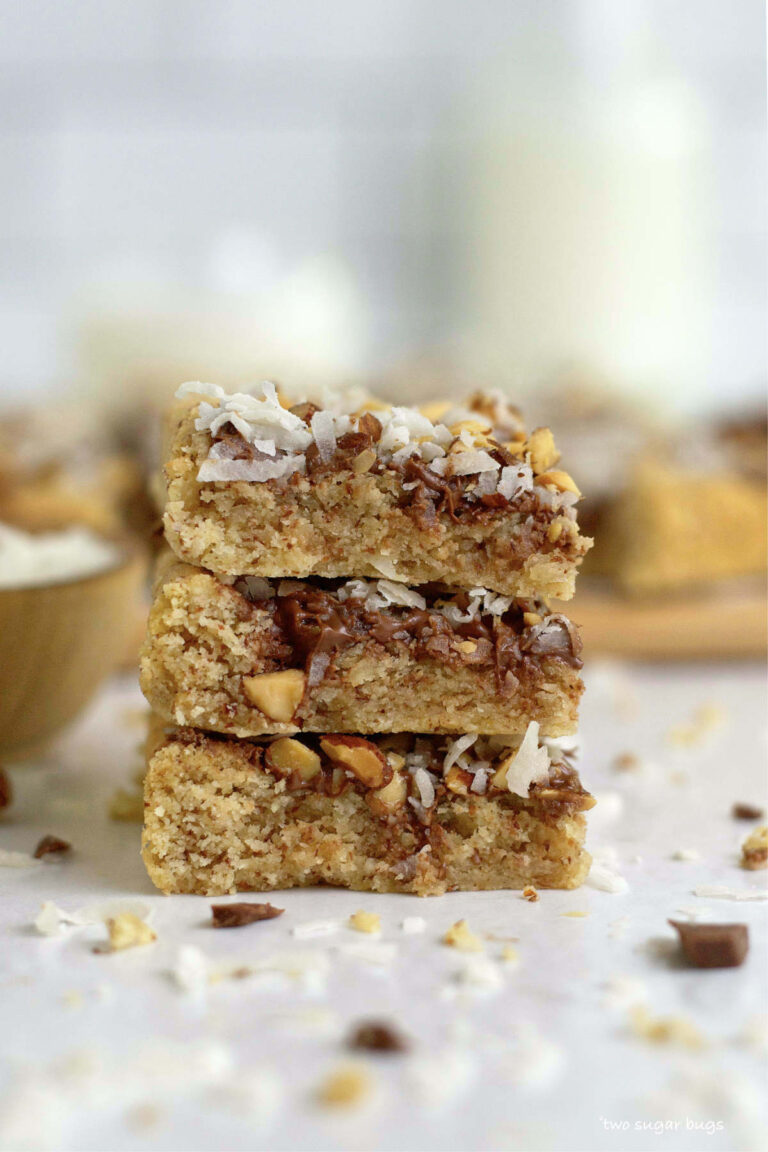 Almond Cookie Bars With Coconut ~ Two Sugar Bugs