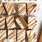 pinterest graphic for biscoff cookie butter bars