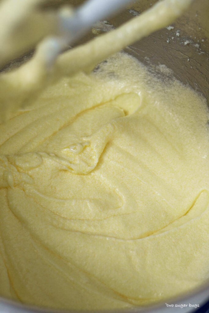 cake batter after eggs have been added