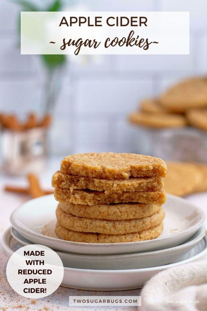 Apple Cider Sugar Cookies two sugar bugs