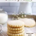 pinterest graphic for almond sugar cookies
