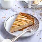 pinterest graphic for cookie butter cheesecake