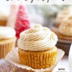 brown sugar cupcakes Pinterest image