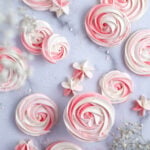 overhead look at meringue cookies