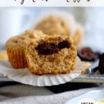 pinterest graphic for fig muffins