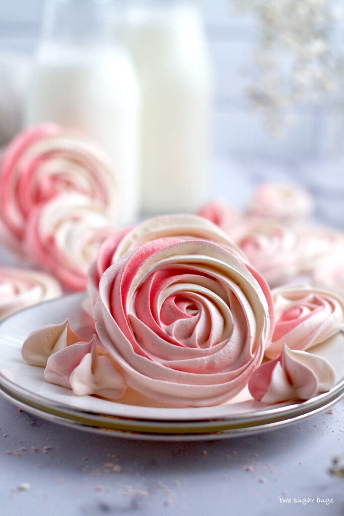 meringues on a plate