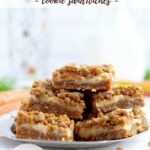 pinterest graphic for carrot cake cookie sandwiches