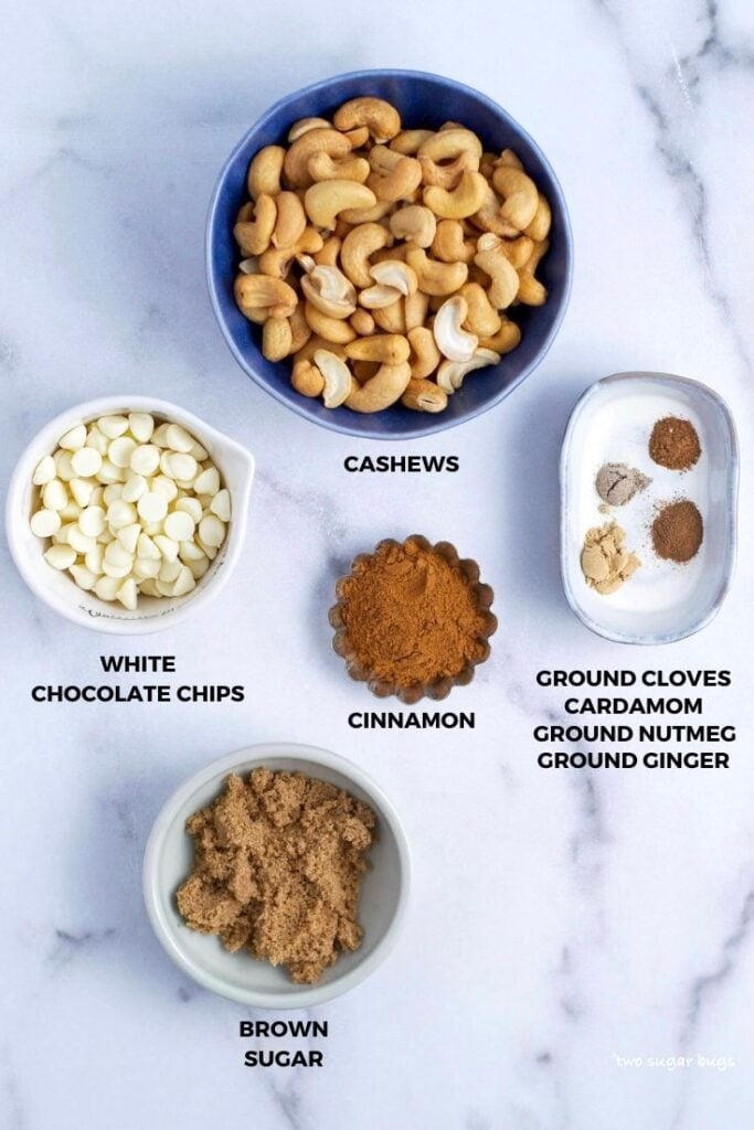 ingredients for gluten free cookie butter