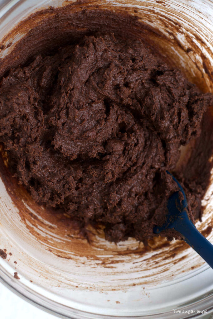 edible brownie batter mix in a bowl