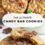 pinterest graphic for candy bar cookies