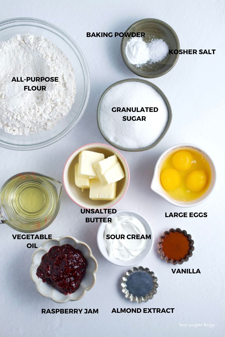 ingredients for raspberry white chocolate loaf cake