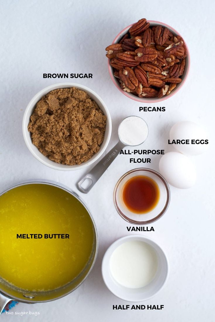 ingredients for pecan pie filling