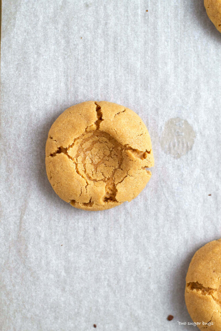 Peanut Butter Thumbprint Cookies {no chill} two sugar bugs