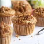 pinterest graphic for peanut butter muffins