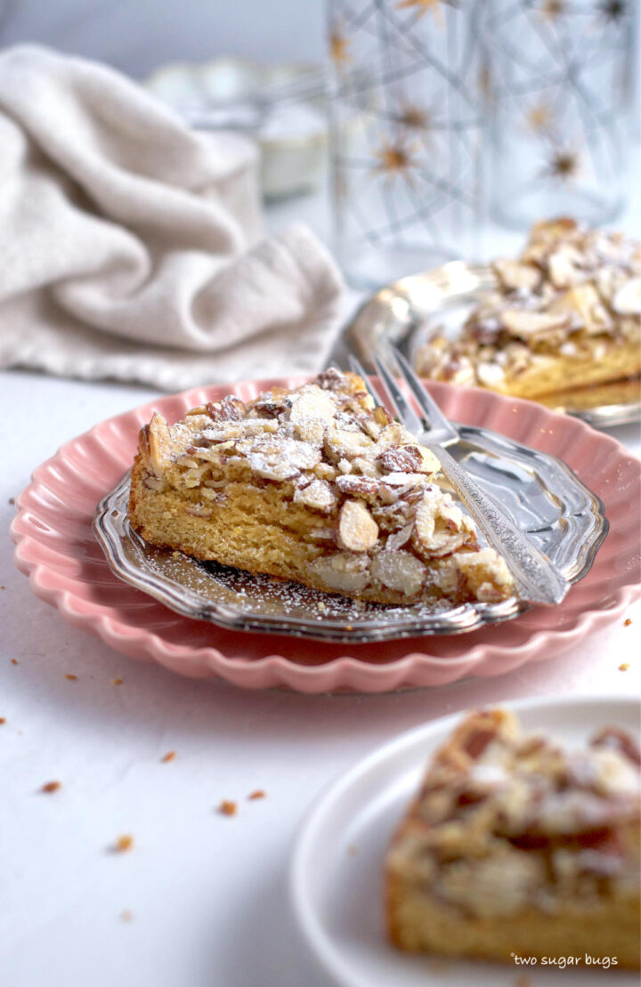 The BEST Italian Almond Cake ~ two sugar bugs