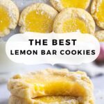 pinterest graphic for lemon bar cookies