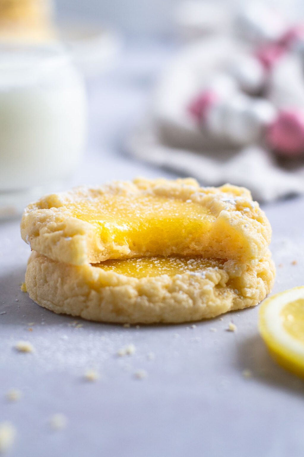 EASY Lemon Bar Cookies two sugar bugs
