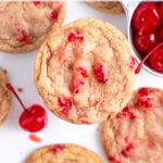 pinterest graphic for cherry almond cookies