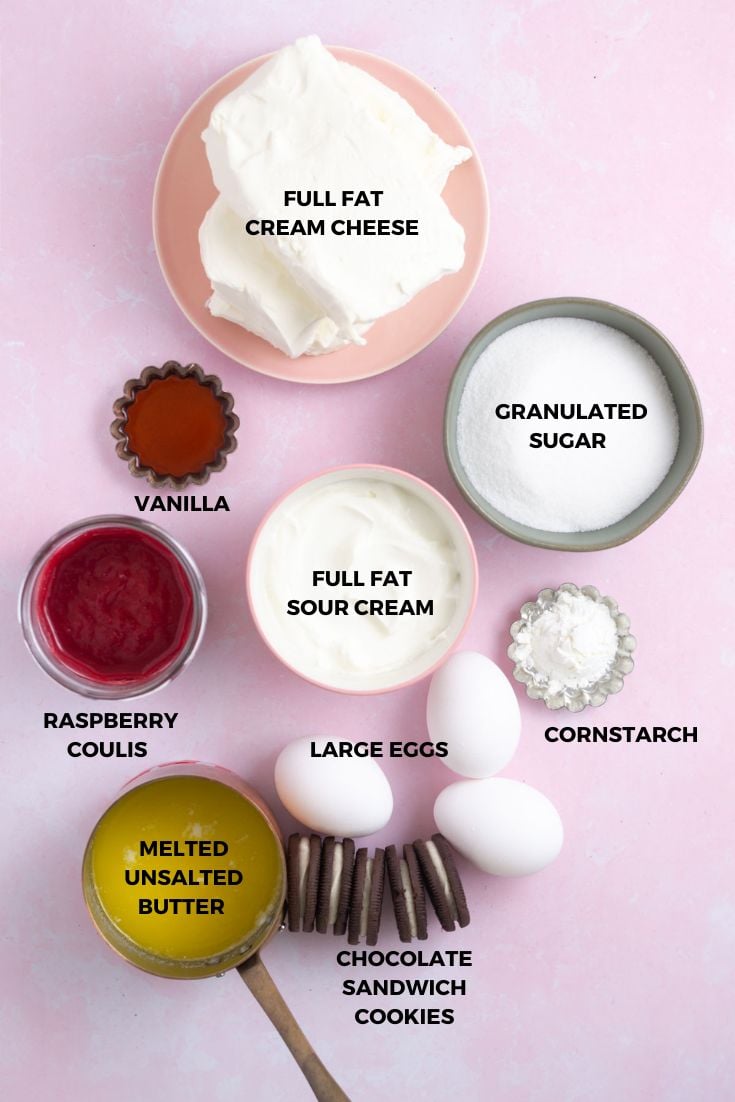 chocolate raspberry cheesecake ingredients