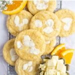 pinterest graphic for orange creamsicle cookies