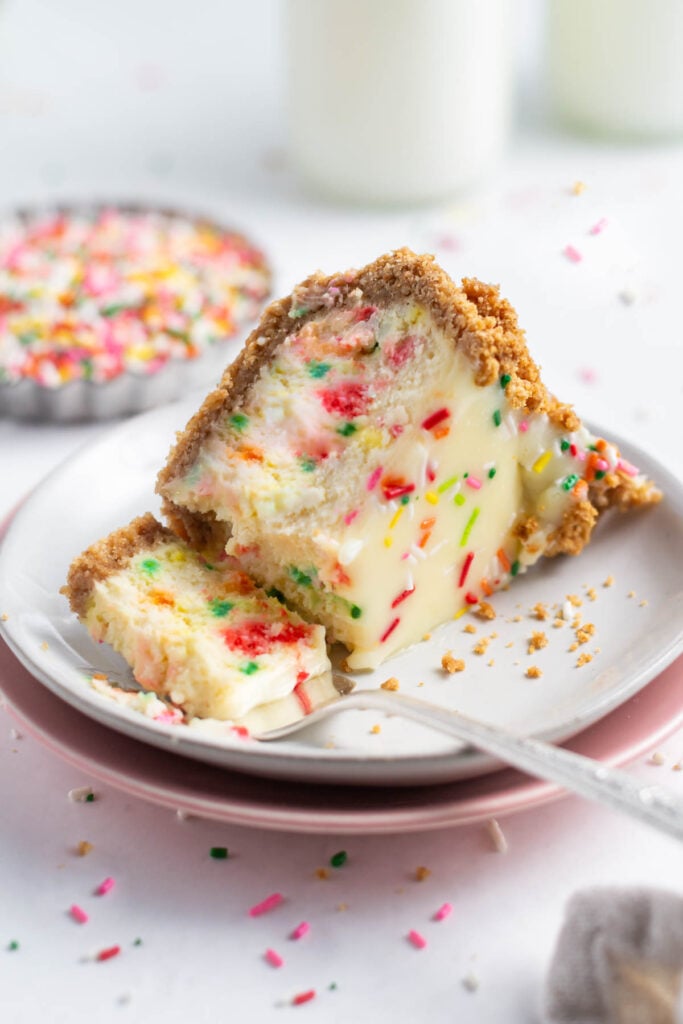 Creamy Birthday Cheesecake ~ two sugar bugs