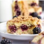 pinterest graphic for blackberry coffee cake