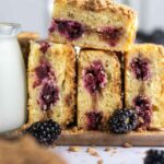 pinterest graphic for blackberry coffee cake