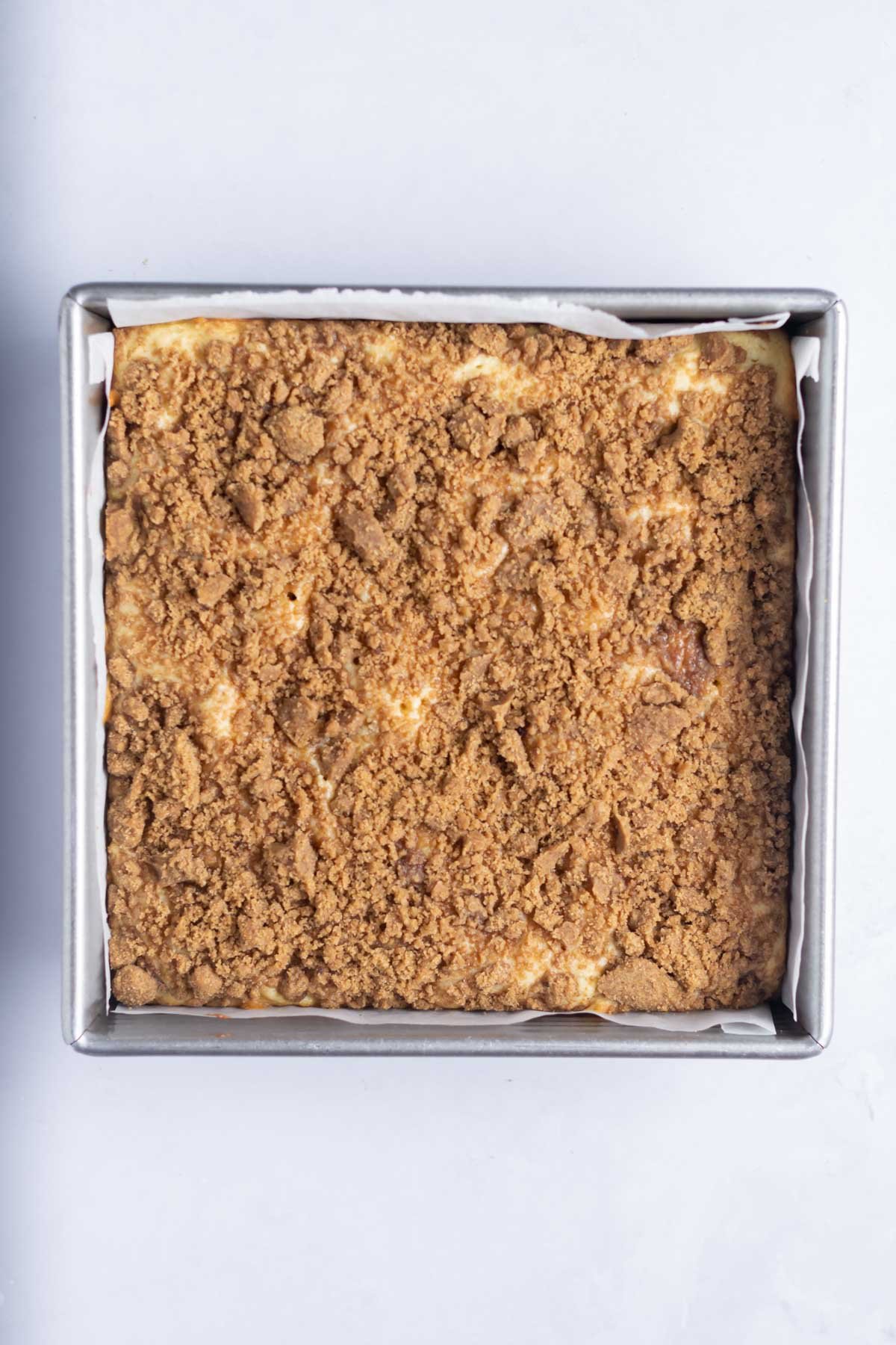 streusel topping on unbaked coffee cake