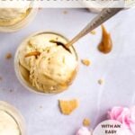 pinterest graphic for butterscotch ice cream