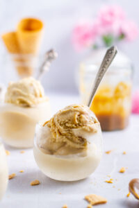 Creamy Butterscotch Ice Cream ~ two sugar bugs